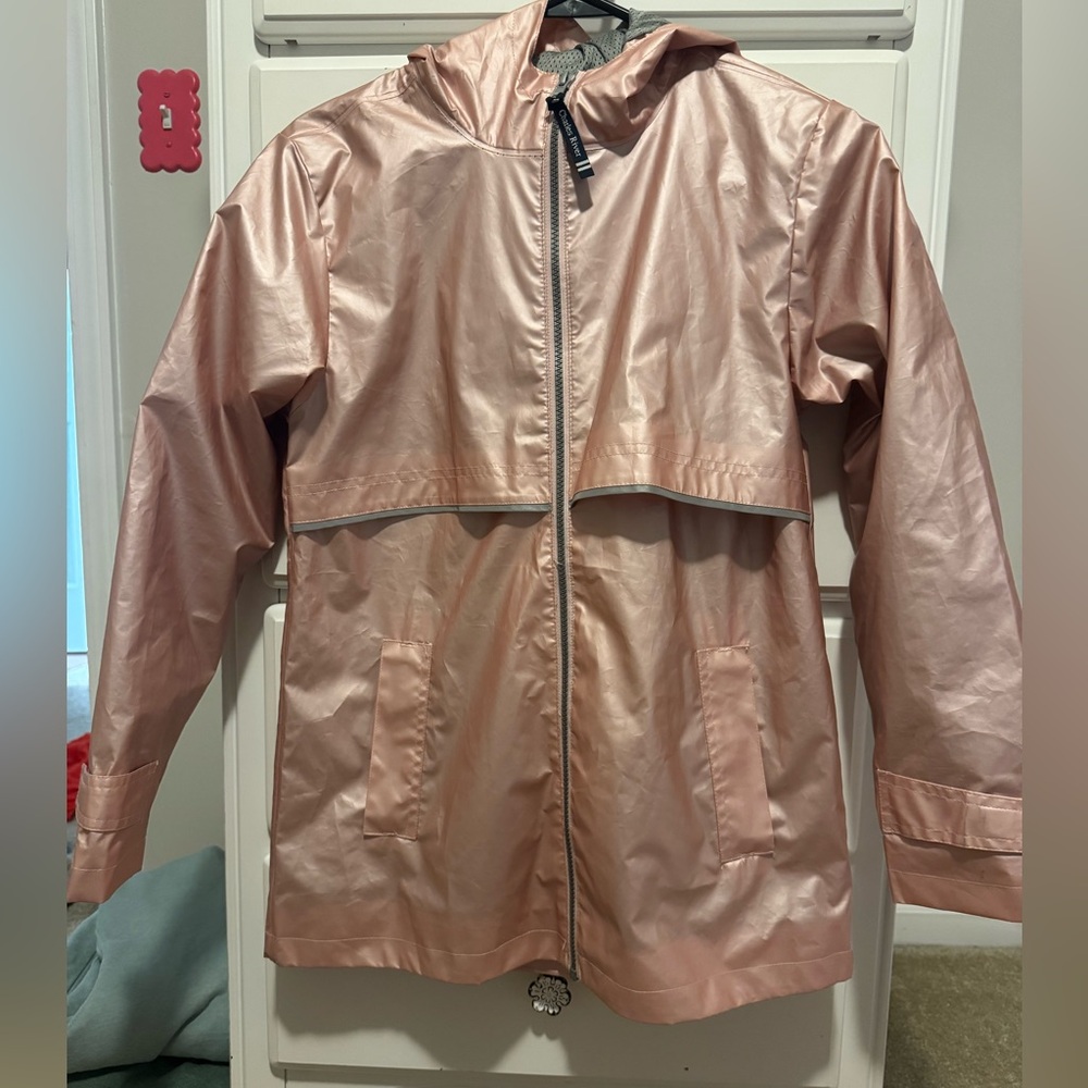 Charles River Apparel Shiny Pink Jacket